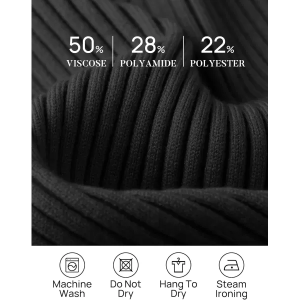 ZESICA Womens 2024 Long Sleeve Square Neck T Shirts Slim Fitted Elegant Fall Ribbed Knit Casual Tee TopsBlack