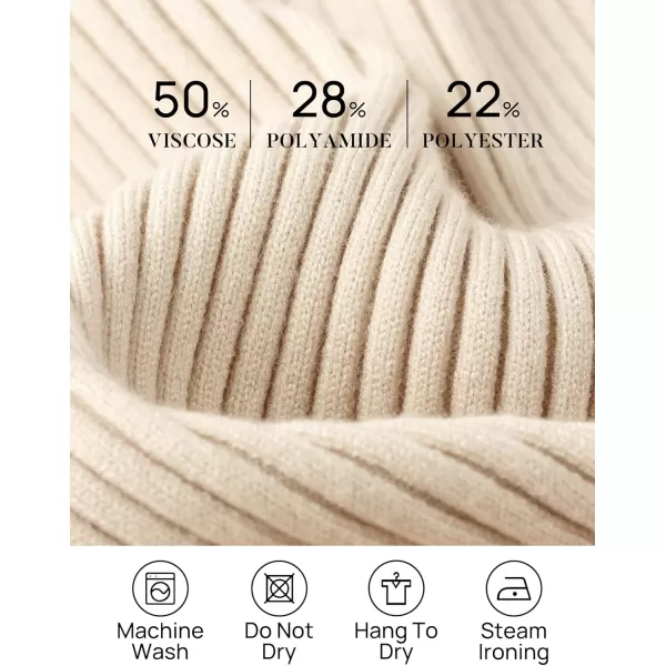ZESICA Womens 2024 Long Sleeve Square Neck T Shirts Slim Fitted Elegant Fall Ribbed Knit Casual Tee TopsSand