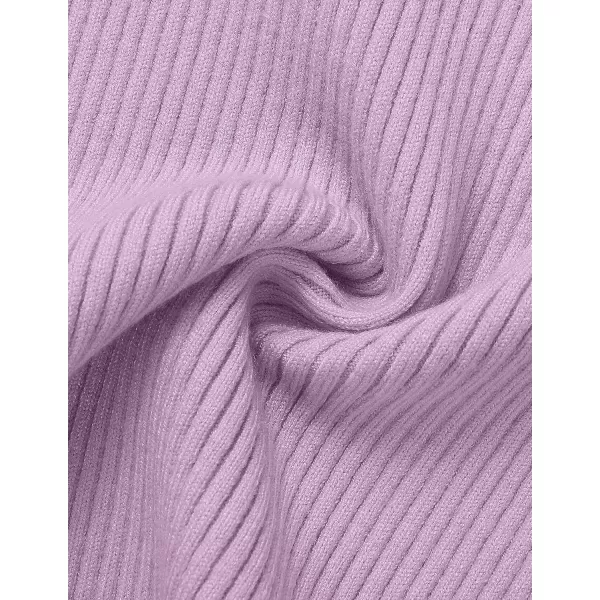 ZESICA Womens Short Sleeve Crewneck T Shirt 2024 Summer Ribbed Knit Slim Fit Basic Solid Color Tee TopsPurple
