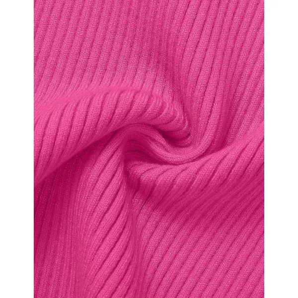ZESICA Womens Short Sleeve Crewneck T Shirt 2024 Summer Ribbed Knit Slim Fit Basic Solid Color Tee TopsRose