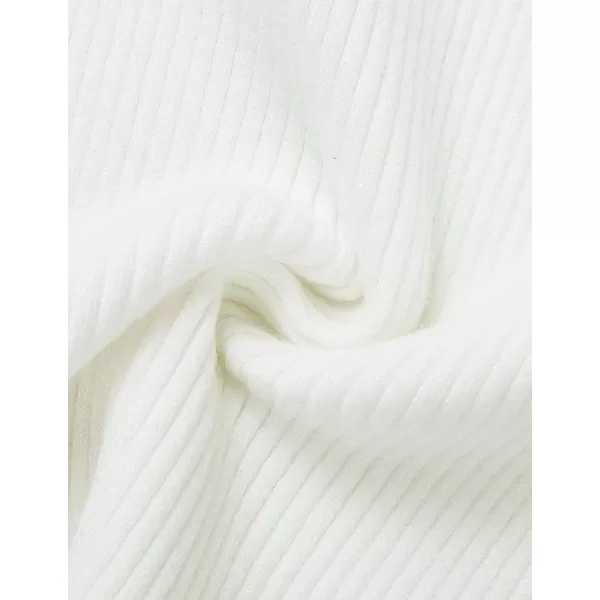 ZESICA Womens Short Sleeve Crewneck T Shirt 2024 Summer Ribbed Knit Slim Fit Basic Solid Color Tee TopsWhite