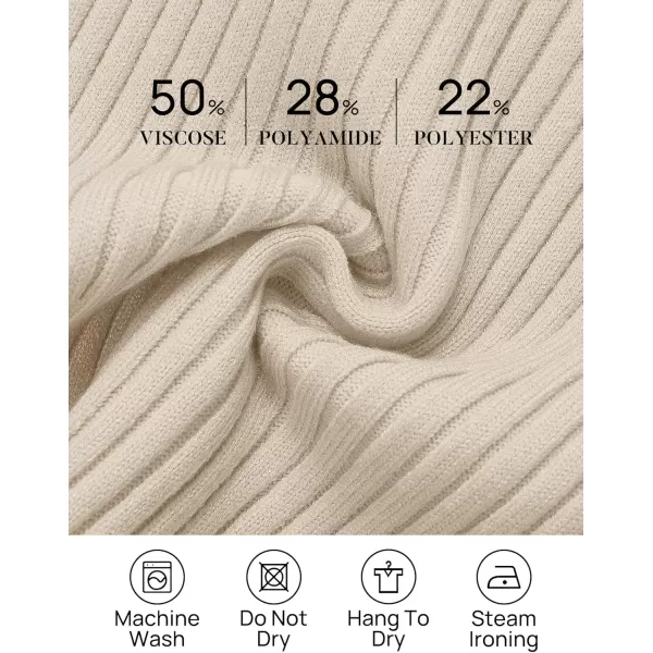 ZESICA Womens Long Sleeve Crewneck Shirts 2024 Fall Knit Sweater Slim Fitted Casual Basic Tee TopsAlmond