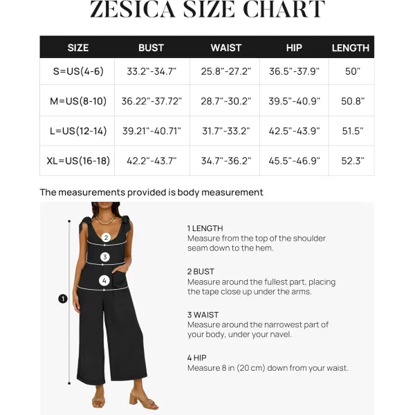 ZESICA Womens Summer Loose Sleeveless Jumpsuits Linen Adjustable Straps Oversized Wide Leg Long Overall Rompers with PocketsBlack