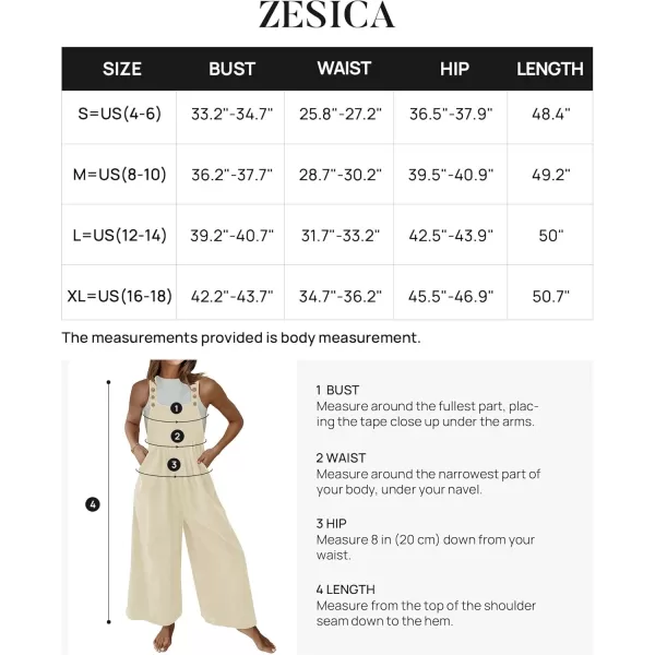 ZESICA Womens Casual Overalls Jumpsuits Loose Corduroy Bib Adjustable Straps Wide Leg Long Pant Romper with PocketsApricot