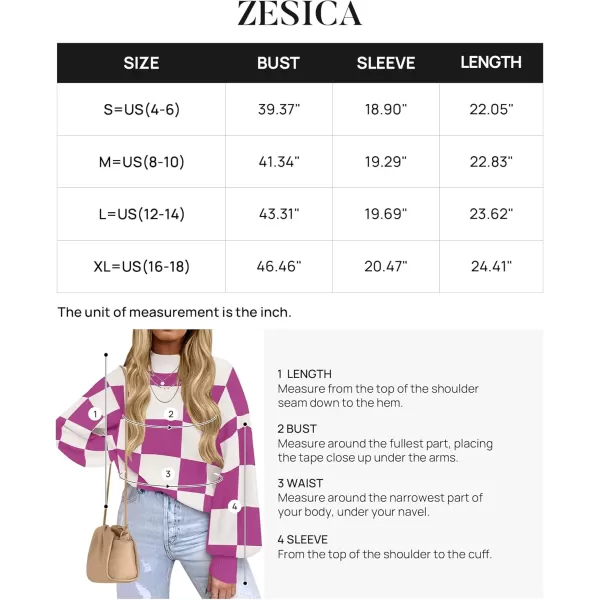ZESICA Womens 2024 Fall Fashion Turtleneck Long Sleeve Striped Ribbed Knit Loose Pullover Sweater TopsEggplant