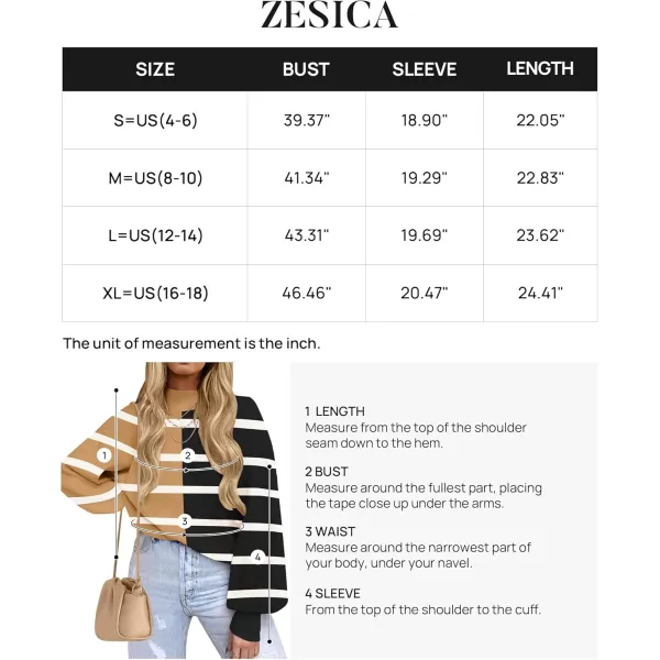 ZESICA Womens 2024 Fall Fashion Turtleneck Long Sleeve Striped Ribbed Knit Loose Pullover Sweater TopsLightkhaki