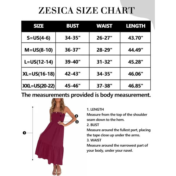 ZESICA Womens 2024 Summer Strapless Dress Off Shoulder Sleeveless High Waist Solid Color Beach Long DressesSolidfuchsia