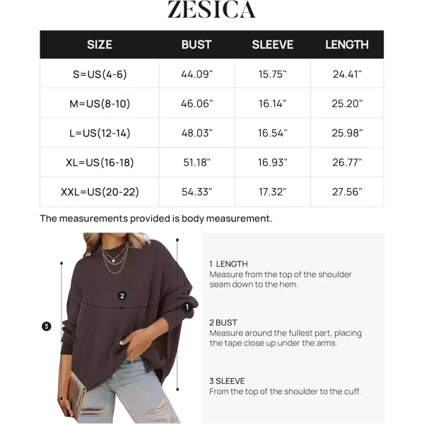ZESICA Womens 2024 Fall Casual Long Sleeve Crew Neck Side Slit Oversized Ribbed Knit Pullover Sweater TopsNutmeg