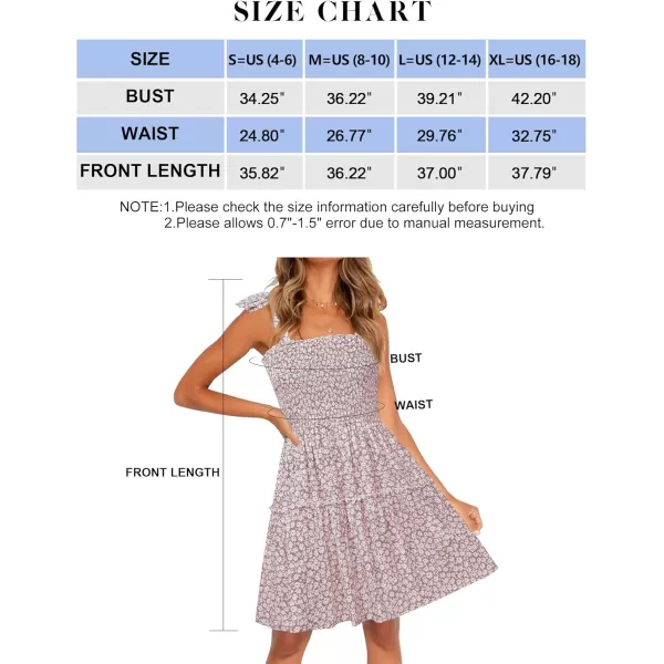 ZESICA Womens 2024 Summer Boho Floral Printed Spaghetti Strap Square Neck Ruffle A Line Swing Beach Mini DressDarkpink
