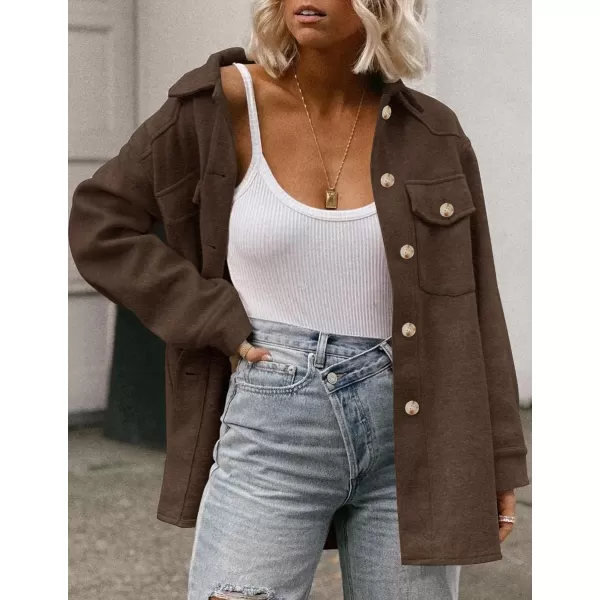 ZESICA Womens Casual Trench Coat Long Sleeve Lapel Button Down Belted Jacket Outerwear Peacoat with PocketsCoffee