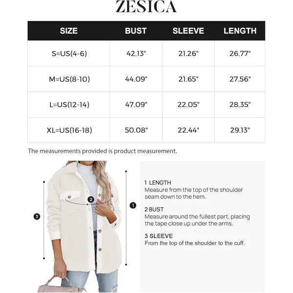 ZESICA Womens Winter Casual Sherpa Fleece Jacket Long Sleeve Button Solid Warm Fuzzy Outwear Coat PocketsBeige