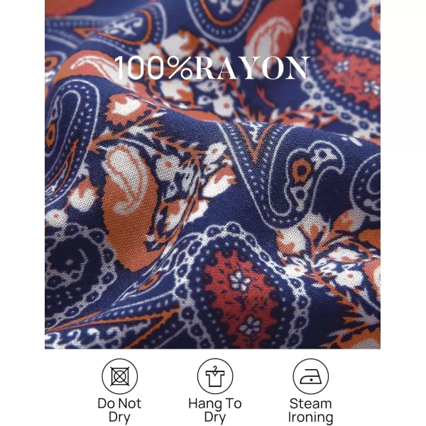 ZESICA Womens 2024 Summer Wrap V Neck Bohemian Floral Print Ruffle Swing A Line Beach Mini DressNavy2
