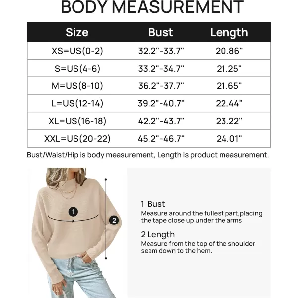 ZESICA Womens 2024 Fall Turtleneck Batwing Long Sleeve Ribbed Knit Casual Soft Pullover Sweater Jumper TopApricot