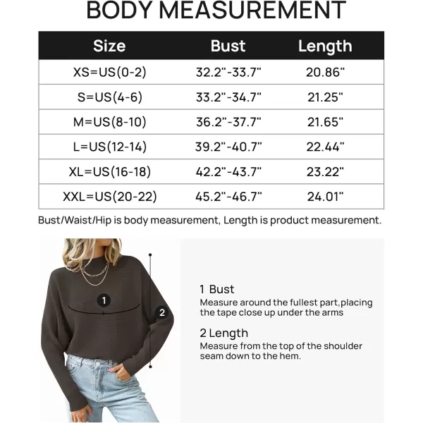 ZESICA Womens 2024 Fall Turtleneck Batwing Long Sleeve Ribbed Knit Casual Soft Pullover Sweater Jumper TopCoffee
