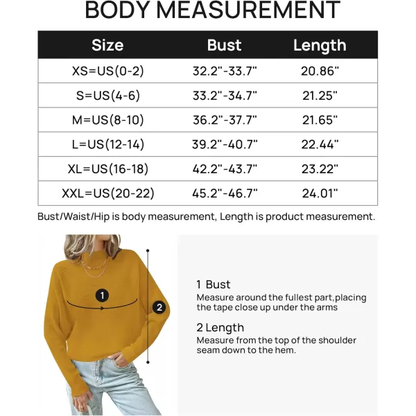 ZESICA Womens 2024 Fall Turtleneck Batwing Long Sleeve Ribbed Knit Casual Soft Pullover Sweater Jumper TopMustard