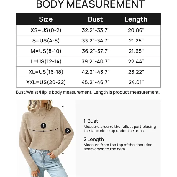 ZESICA Womens 2024 Fall Turtleneck Batwing Long Sleeve Ribbed Knit Casual Soft Pullover Sweater Jumper TopOatmeal