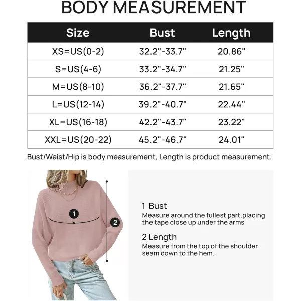 ZESICA Womens 2024 Fall Turtleneck Batwing Long Sleeve Ribbed Knit Casual Soft Pullover Sweater Jumper TopPink