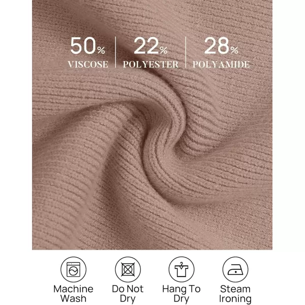 ZESICA Womens Winter Oversized Sweaters Long Sleeve Color Block Mock Neck Side Slit Comfy Loose Knitted Pullover TopsAlmond