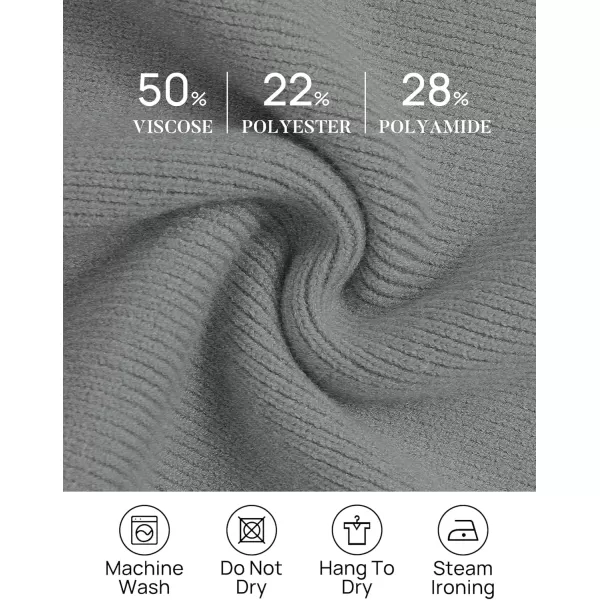 ZESICA Womens Winter Oversized Sweaters Long Sleeve Color Block Mock Neck Side Slit Comfy Loose Knitted Pullover TopsDark Grey
