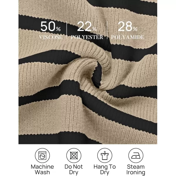 ZESICA Womens Winter Oversized Sweaters Long Sleeve Color Block Mock Neck Side Slit Comfy Loose Knitted Pullover TopsKhaki