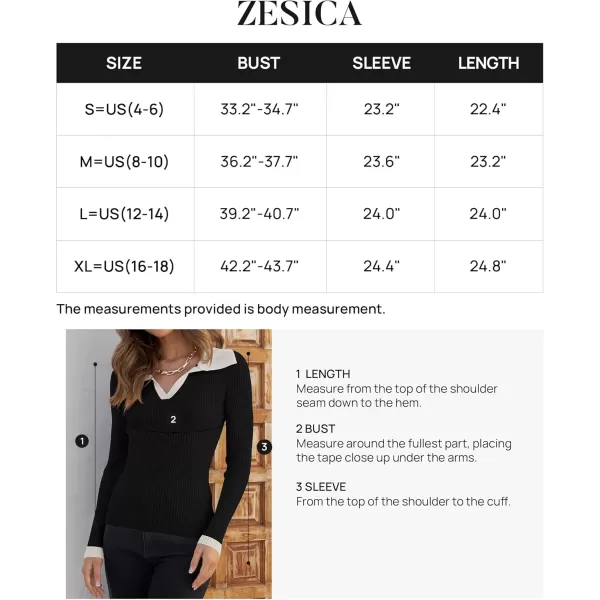 ZESICA Sweaters for Women 2024 Fall Long Sleeve V Neck Ribbed Knit Pullover Tops Casual Slim Fit Basic Tee ShirtsDim