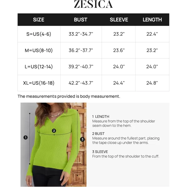 ZESICA Sweaters for Women 2024 Fall Long Sleeve V Neck Ribbed Knit Pullover Tops Casual Slim Fit Basic Tee ShirtsLight Green