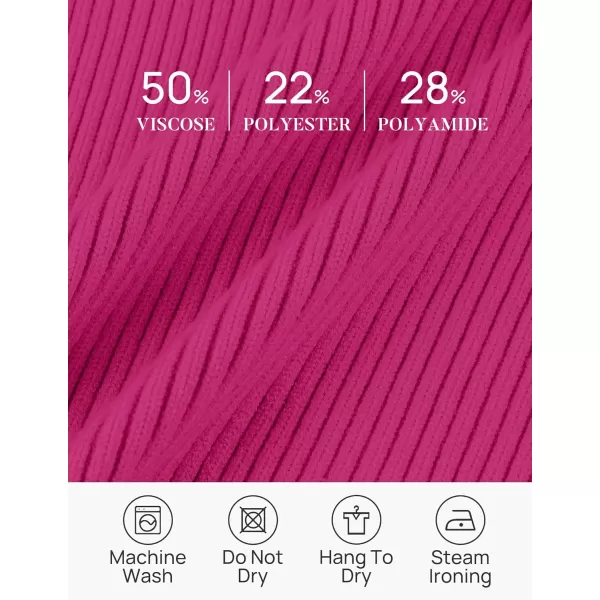 ZESICA Sweaters for Women 2024 Fall Long Sleeve V Neck Ribbed Knit Pullover Tops Casual Slim Fit Basic Tee ShirtsRose