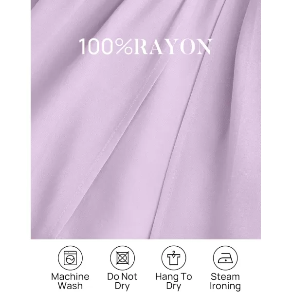 ZESICA Womens 2024 Boho Sexy Off Shoulder Long Sleeve Smocked High Waist Side Split Flowy A Line Tiered Long Maxi DressPurple