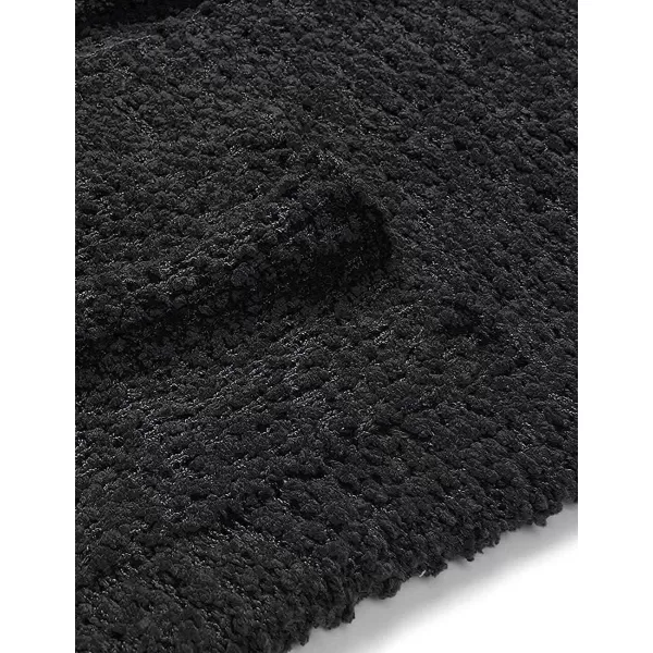 ZESICA Womens 2024 Fall Casual Long Sleeve Open Front Soft Chunky Knit Sweater Cardigan OuterwearBlack