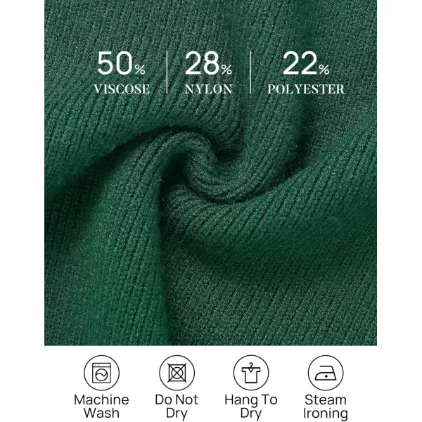 ZESICA Womens 2024 Casual Long Sleeve Cardigan V Neck Button Down Open Front Knit Loose Oversized Sweater CoatDarkgreen
