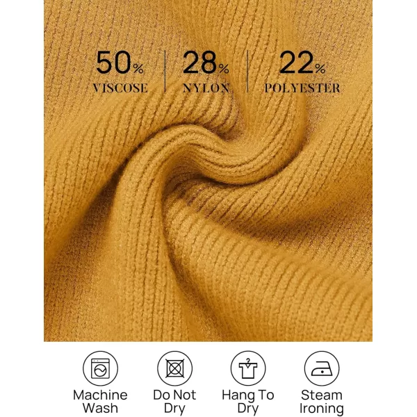 ZESICA Womens 2024 Casual Long Sleeve Cardigan V Neck Button Down Open Front Knit Loose Oversized Sweater CoatGinger