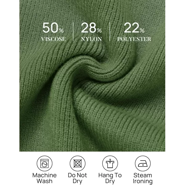 ZESICA Womens 2024 Casual Long Sleeve Cardigan V Neck Button Down Open Front Knit Loose Oversized Sweater CoatGreen
