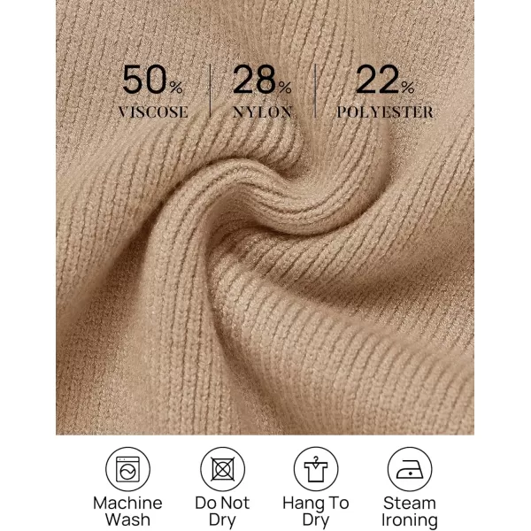 ZESICA Womens 2024 Casual Long Sleeve Cardigan V Neck Button Down Open Front Knit Loose Oversized Sweater CoatKhaki