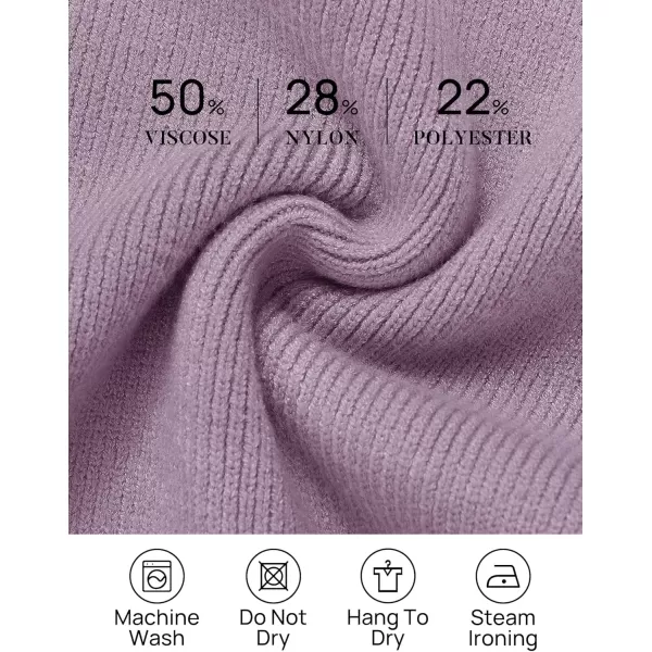 ZESICA Womens 2024 Casual Long Sleeve Cardigan V Neck Button Down Open Front Knit Loose Oversized Sweater CoatPurple