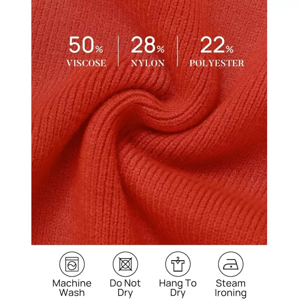 ZESICA Womens 2024 Casual Long Sleeve Cardigan V Neck Button Down Open Front Knit Loose Oversized Sweater CoatRed