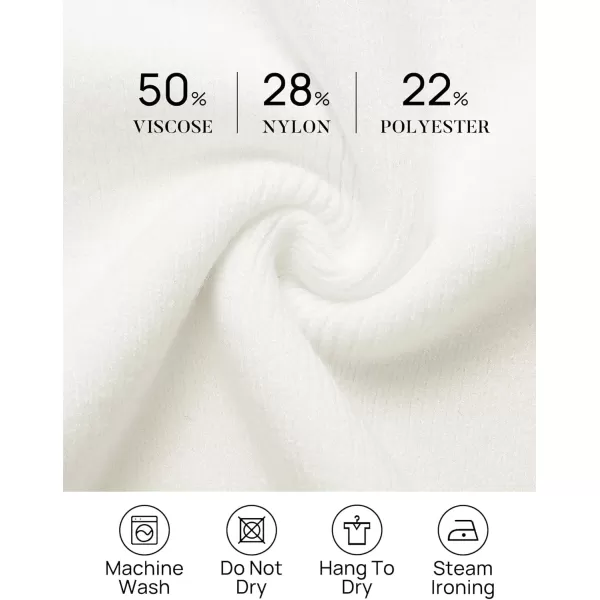 ZESICA Womens 2024 Fall Turtleneck Sweaters Dress Oversized Long Lantern Sleeve Casual Knit Pullover Short DressesWhite