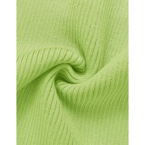 ZESICA Womens 2024 Ribbed Knit Dress Long Sleeve Mock Neck Slim Fit Side Slit Fall Elegant Sweater DressesLightgreen