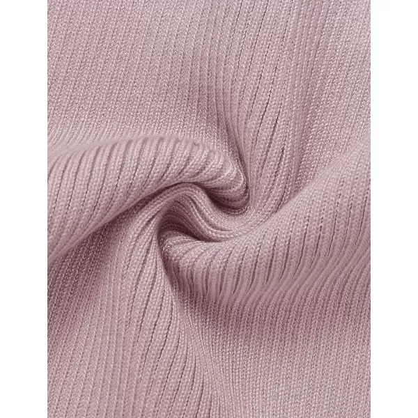 ZESICA Womens 2024 Ribbed Knit Dress Long Sleeve Mock Neck Slim Fit Side Slit Fall Elegant Sweater DressesPurple