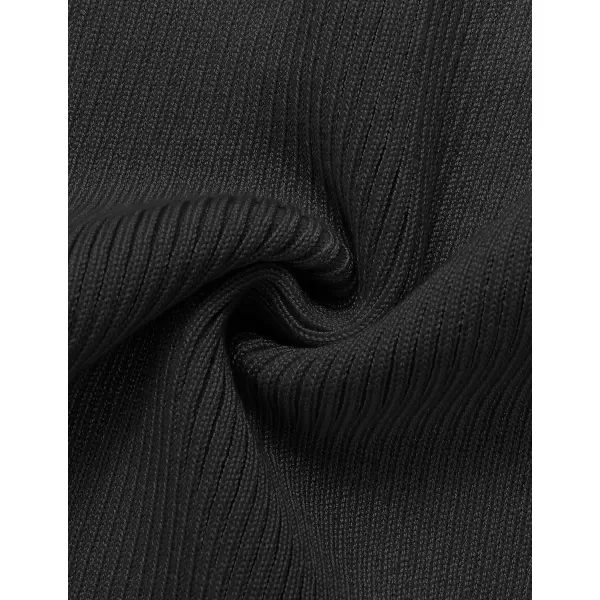 ZESICA Womens 2024 Ribbed Knit Dress Long Sleeve Mock Neck Slim Fit Side Slit Fall Elegant Sweater DressesWhite