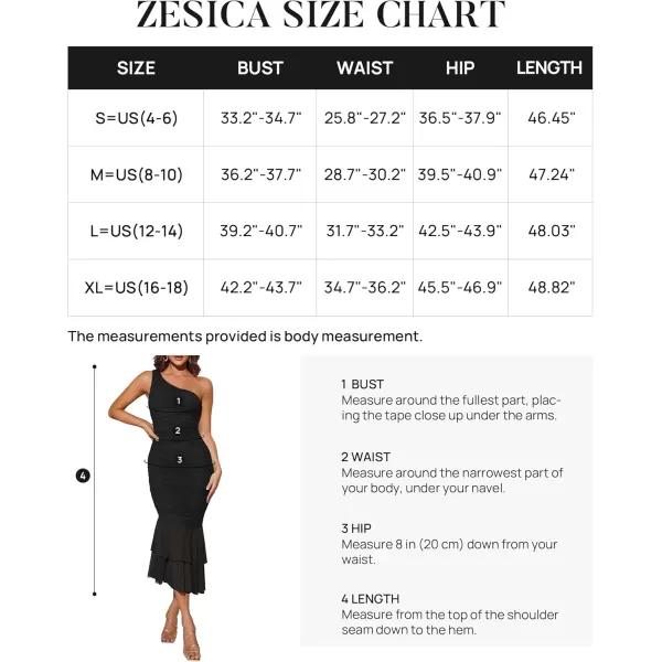 ZESICA Womens One Shoulder Summer Dress Sleeveless Mesh Ruched Bodycon Sexy Formal Cocktail Midi DressesBlack