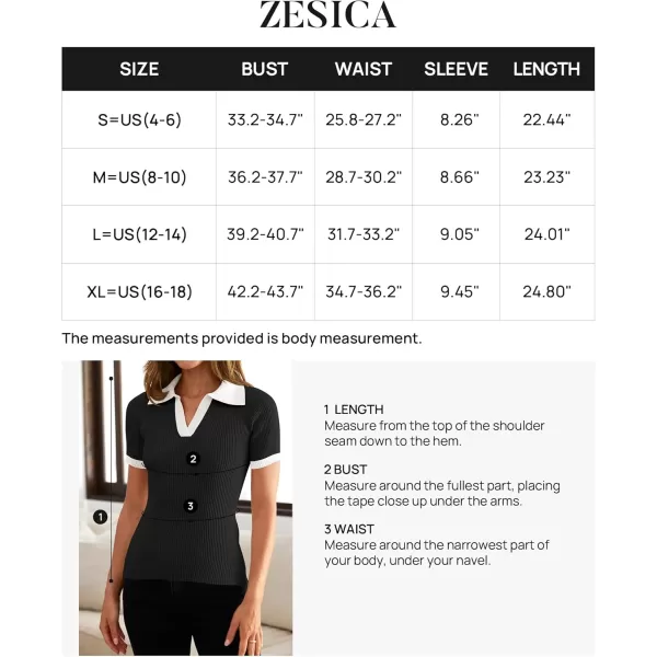 ZESICA Womens Short Sleeve V Neck T Shirts 2024 Summer Ribbed Knit Slim Fitted Basic Solid Color Tee TopsDim