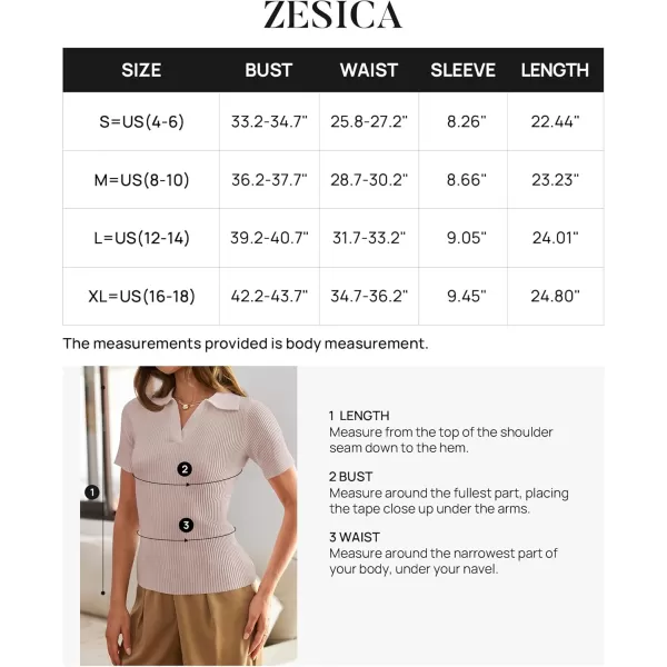 ZESICA Womens Short Sleeve V Neck T Shirts 2024 Summer Ribbed Knit Slim Fitted Basic Solid Color Tee TopsDustypink
