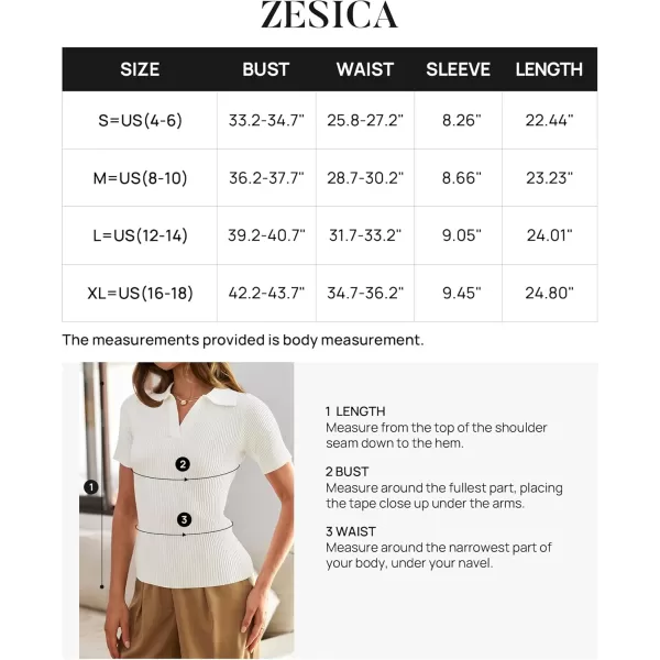 ZESICA Womens Short Sleeve V Neck T Shirts 2024 Summer Ribbed Knit Slim Fitted Basic Solid Color Tee TopsWhite