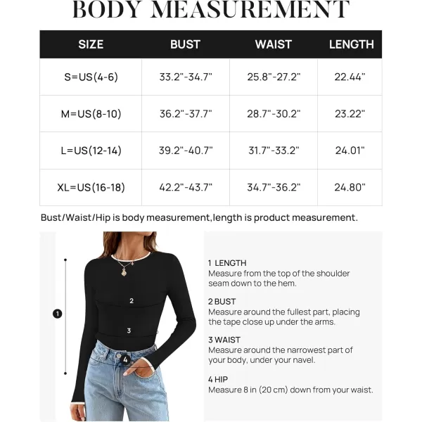 imageZESICA Womens Long Sleeve Crewneck Shirts 2024 Fall Knit Slim Fitted Casual Basic Tee Sweater TopsBlack
