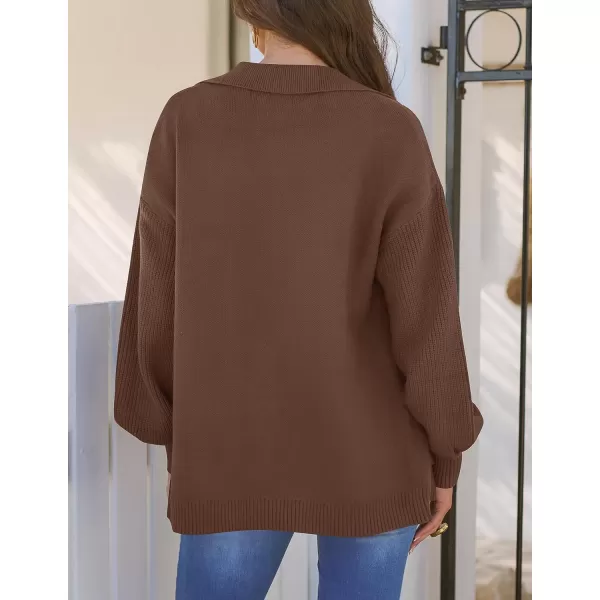 imageZESICA Womens Long Sleeve Open Front Lapel Oversized Knit Cardigan Sweater Coat Outerwear with Pockets