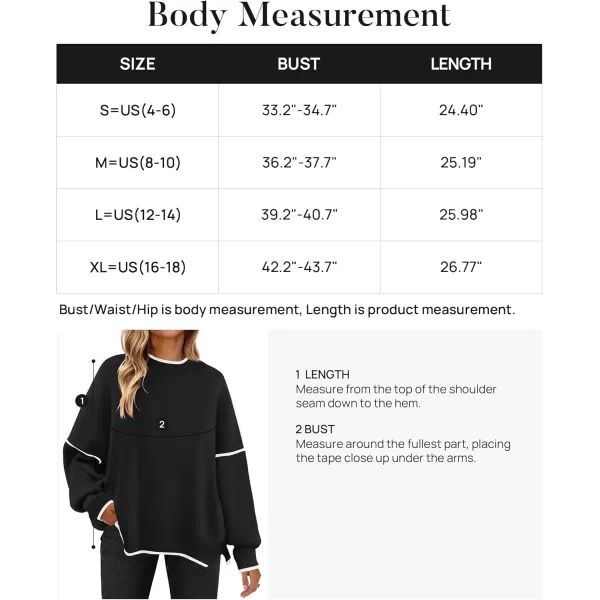 imageZESICA Womens Striped Sweaters 2024 Casual Long Sleeve Mock Neck Contrast Color Comfy Loose Knit Pullover TopsBlack