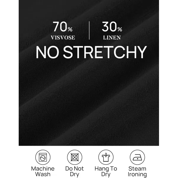 imageZESICA Womens 2 Piece Outfits Linen Short Sleeve Crop Top and Wide Leg Pants Lounge Matching Set Tracksuits Trendy ClothesBlack