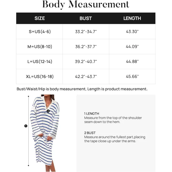 imageZESICA Womens Fall Striped Sweater Dresses 2024 Casual Long Sleeve Lapel V Neck Knit Side Slit Midi DressBlue