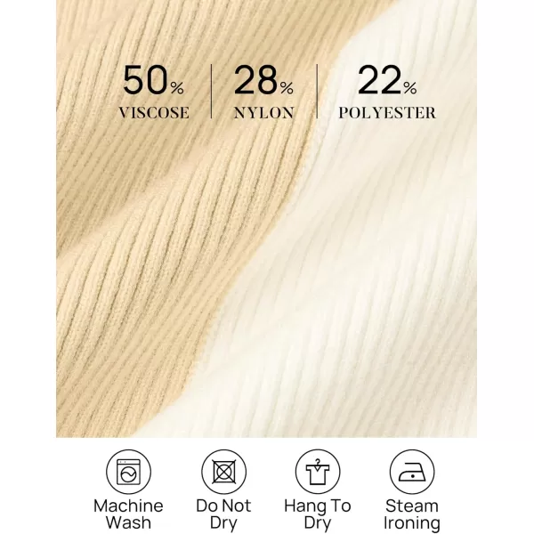 imageZESICA Womens 2024 Fall Ribbed Knit Sweater Dress Elegant Long Sleeve Crewneck Tie Waist Slim Fit Bodycon Midi DressesCream