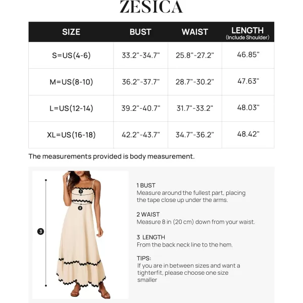 imageZESICA Womens 2024 Summer Spaghetti Straps Sleeveless Backless Sundress Flowy Smocked Lace Swing A Line Midi DressApricot